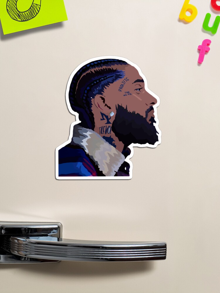 Nipsey Hussle Side Profile With Eye Magnet for Sale by luzerome