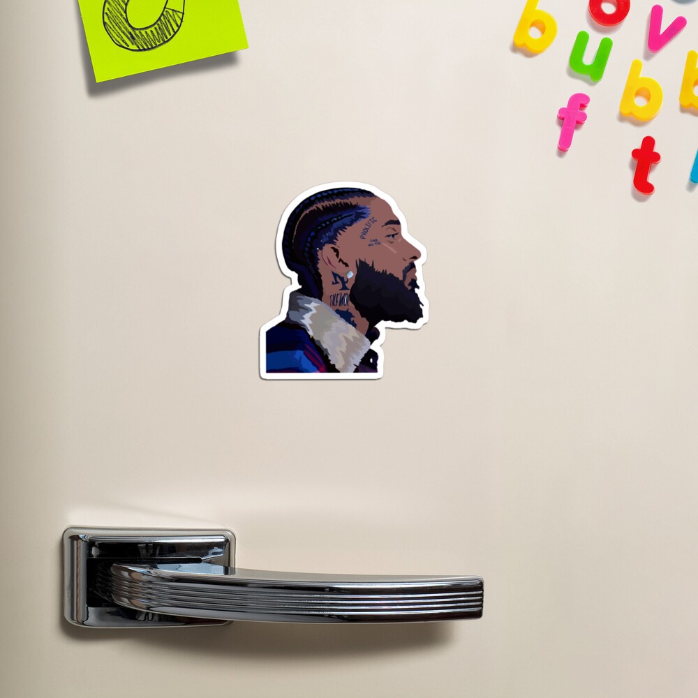 Nipsey Hussle Side Profile With Eye Magnet for Sale by luzerome