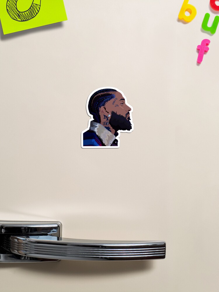 Nipsey Hussle Side Profile With Eye Magnet for Sale by luzerome