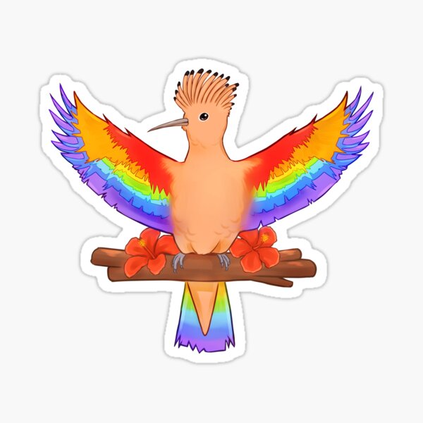 Item preview, LGBTQIA+ Hoopoe designed and sold by meruesan.