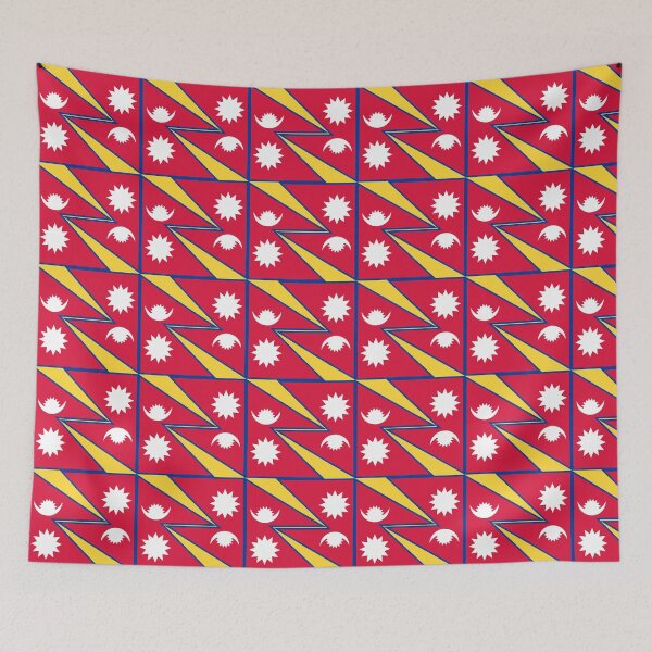 Item preview, Nepal Flag Pattern  designed and sold by Sanish Shrestha.