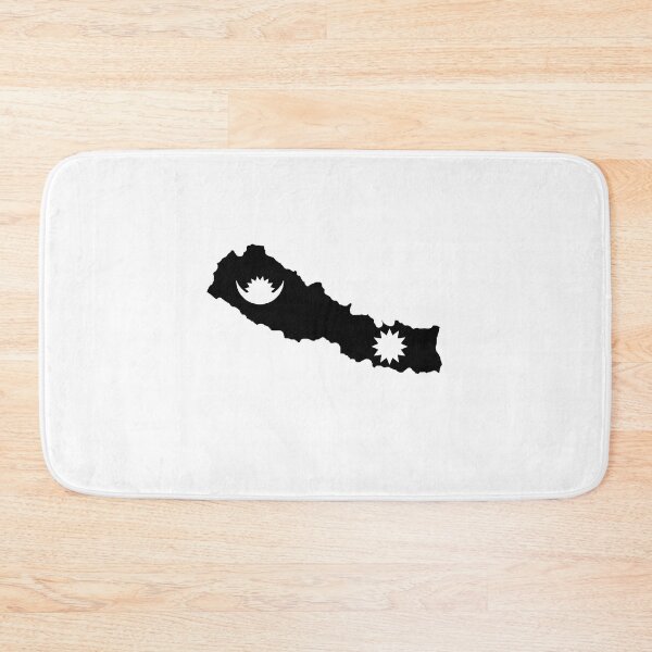 Item preview, Nepal Country / Flag Black and White designed and sold by Sanish Shrestha.