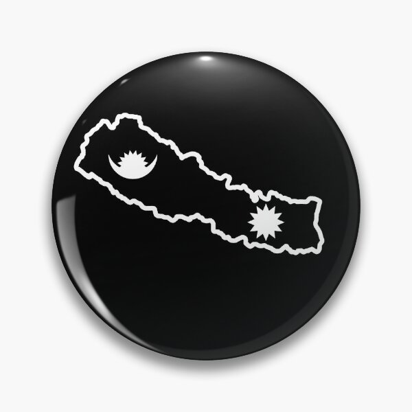 Item preview, Nepal Country / Flag Black and White designed and sold by Sanish Shrestha.