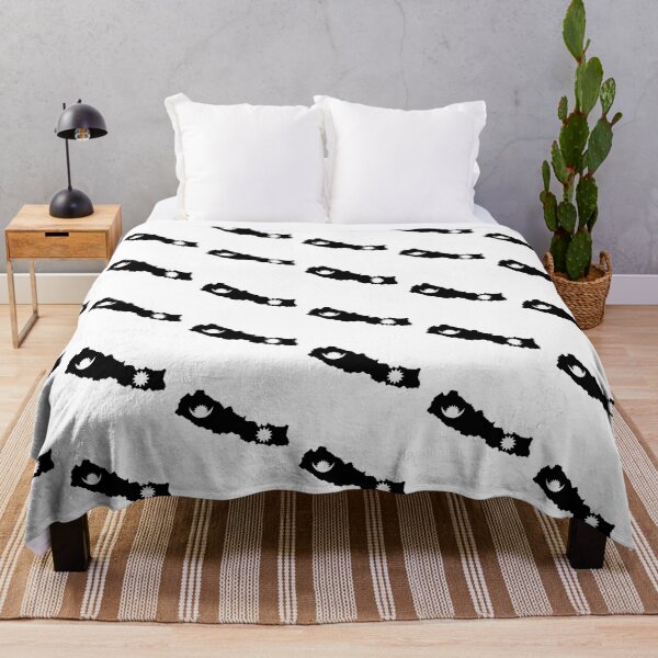 Item preview, Nepal Country / Flag Black and White designed and sold by Sanish Shrestha.