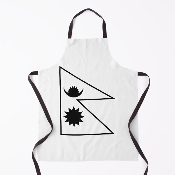 Item preview, Nepal Flag Black and White designed and sold by Sanish Shrestha.