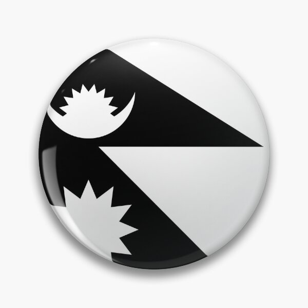 Item preview, Nepal Flag White and Black designed and sold by Sanish Shrestha.