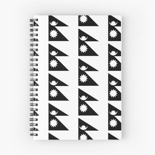 Item preview, Nepal Flag White and Black designed and sold by Sanish Shrestha.