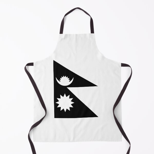 Item preview, Nepal Flag White and Black designed and sold by Sanish Shrestha.