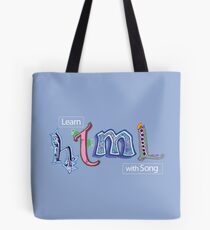 Hand-Drawn HTML Logo Tote Bag