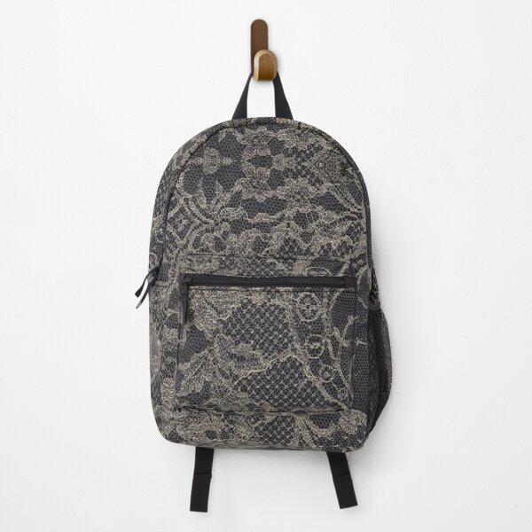 Item preview, Gold Grey Symmetric Floral Lace Pattern  designed and sold by LaceySkies.