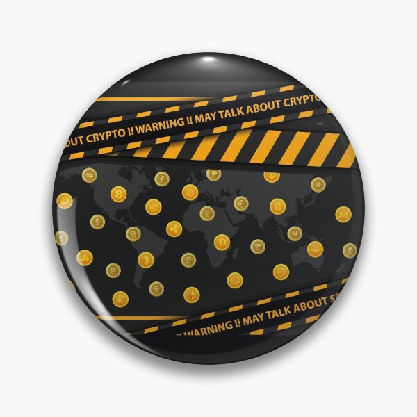 Artikelvorschau, Warnung! Darf nur über Crypto sprechen! Kann nur über Stock sprechen! Humor Bitcoin Cryptocurrency Artwork entworfen und verkauft von graphicjunction.