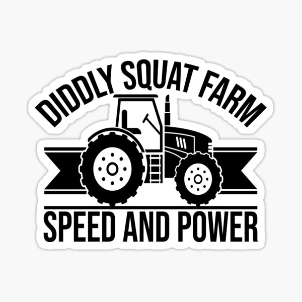 Diddly Squat Farm Geschwindigkeit und Kraft Sticker