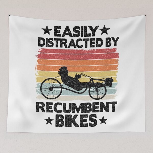 Item preview, Easily Distracted By Recumbent Bikes Funny Recumbent Bike designed and sold by Stronzi.