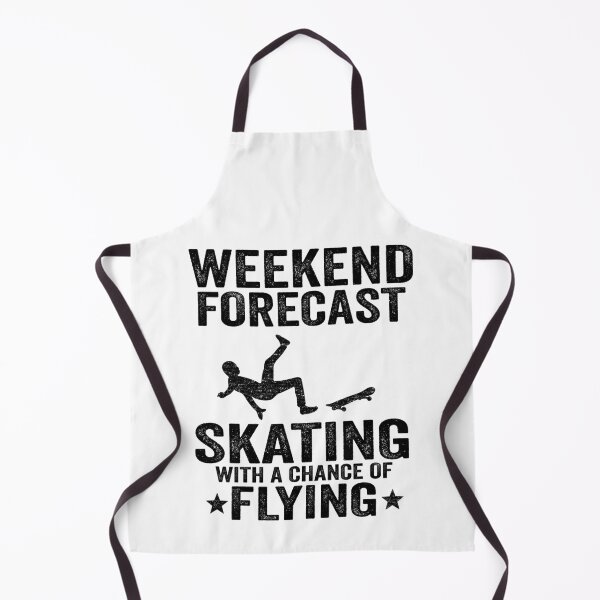 Item preview, Weekend Forecast Skating With A Chance Of Flying Funny Skateboard designed and sold by Stronzi.