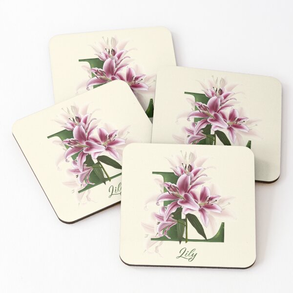 Item preview, The letter L. Lily. Flower alphabet. designed and sold by BananiLettering.