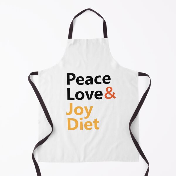 Item preview, Love Peace & Joy Diet for Helthy Text Base Design Yellow Colour designed and sold by Babadollcraft.