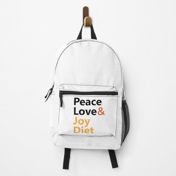 Item preview, Love Peace & Joy Diet for Helthy Text Base Design Yellow Colour designed and sold by Babadollcraft.