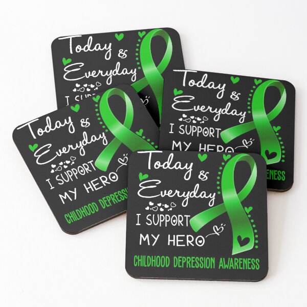 Item preview, Today And Everyday I Support My Hero Childhood Depression Awareness Warrior Gifts designed and sold by hvoid41.