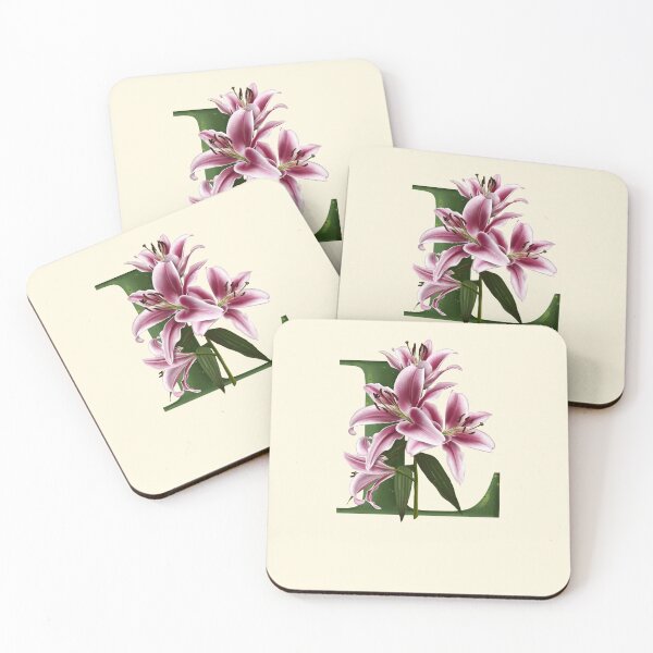 Item preview, The letter L. Lily. Flower alphabet. designed and sold by BananiLettering.