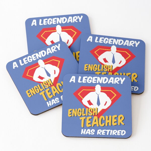 Item preview, English Teacher Retirement Retired Retiring Legend Superhero Design designed and sold by justjonboy.