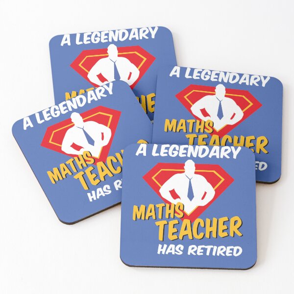 Item preview, Maths Teacher Retirement Retired Retiring Legend Superhero Design designed and sold by justjonboy.