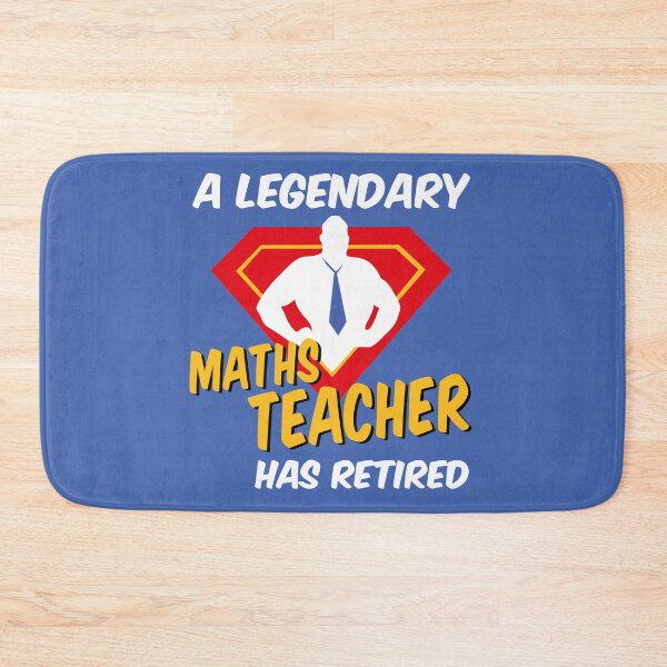 Item preview, Maths Teacher Retirement Retired Retiring Legend Superhero Design designed and sold by justjonboy.