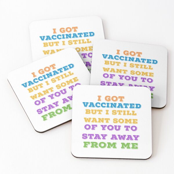 Item preview, I Got Vaccinated but i Still want you to stay away from me funny Retro Vintage Colors  designed and sold by hasondx.