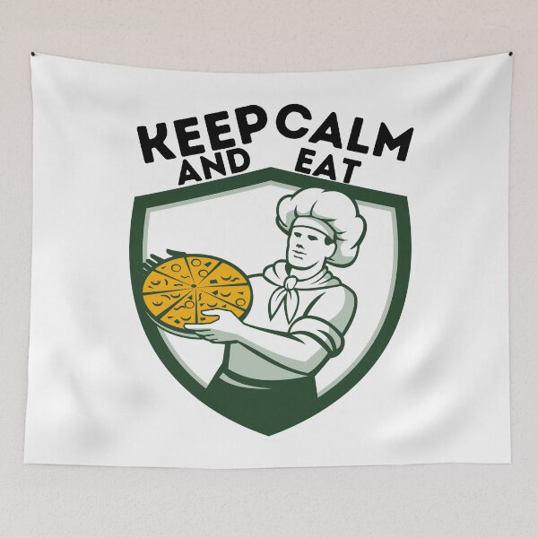 Item preview, Keep calm and eat pizza designed and sold by Tulips2.