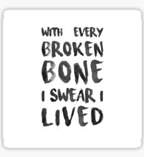ONEREPUBLIC - I LIVED Sticker