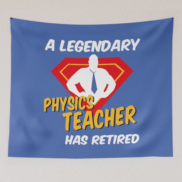 Item preview, Physics Teacher Retirement Retired Retiring Legend Superhero Design designed and sold by justjonboy.