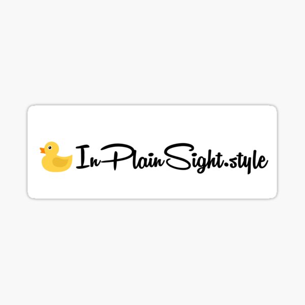 InPlainSight.style Website Decal Sticker