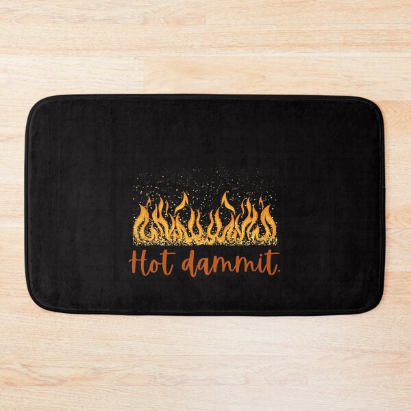Item preview, Hot Damn It - Hot Dammit Funny Humour with Fire Flames designed and sold by mimiscreativity.