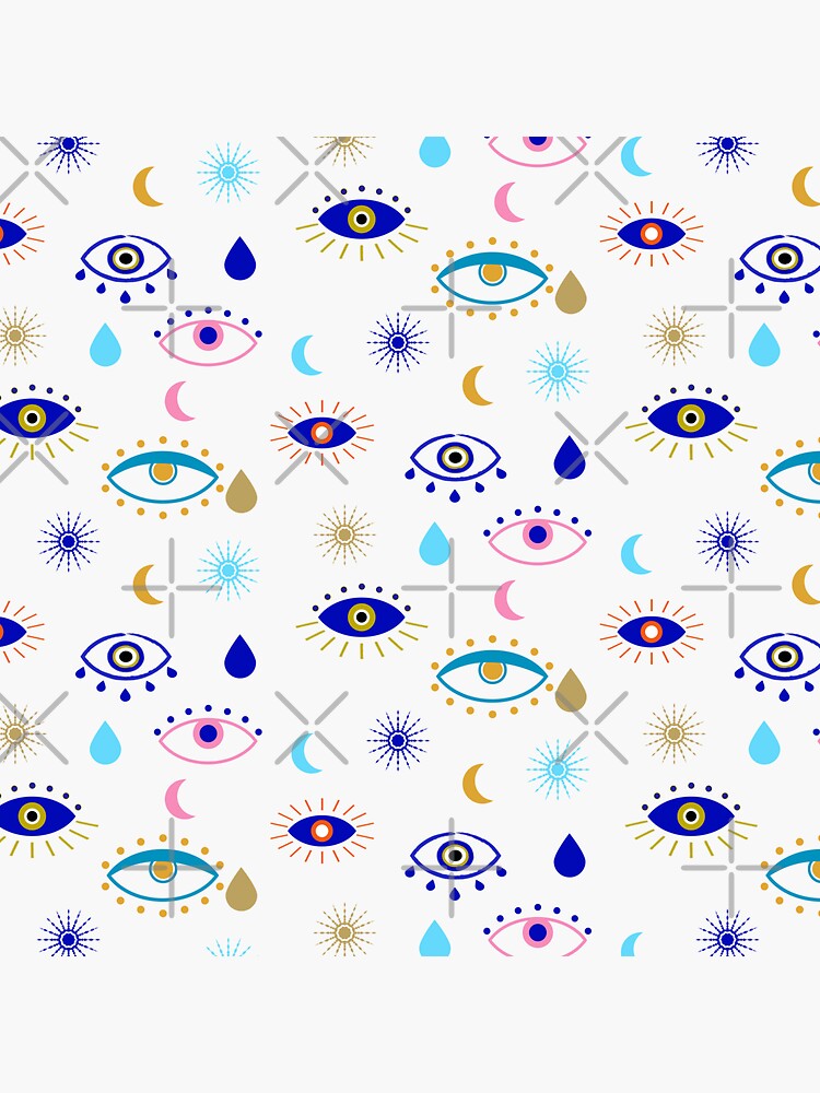 "eyes memphis hand drawn evil eyes talismans for protection and good