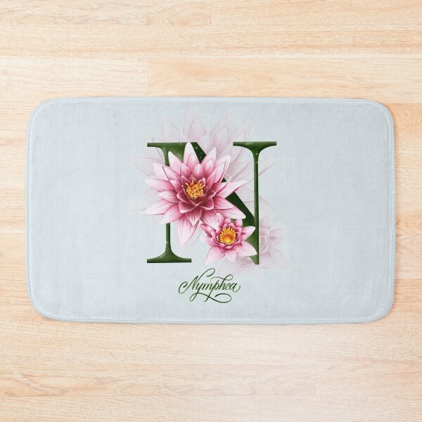 Item preview, The letter N. Nymphea. Flower alphabet. designed and sold by BananiLettering.