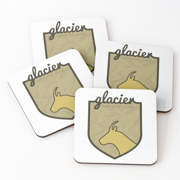 Item preview, Glacier National Park Mountain Goat Badge designed and sold by doctrin.