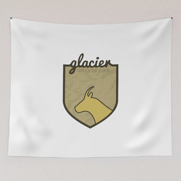 Item preview, Glacier National Park Mountain Goat Badge designed and sold by doctrin.