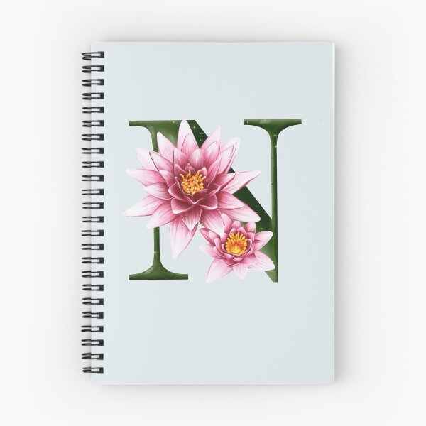 Item preview, The letter N. Nymphea. Flower alphabet. designed and sold by BananiLettering.