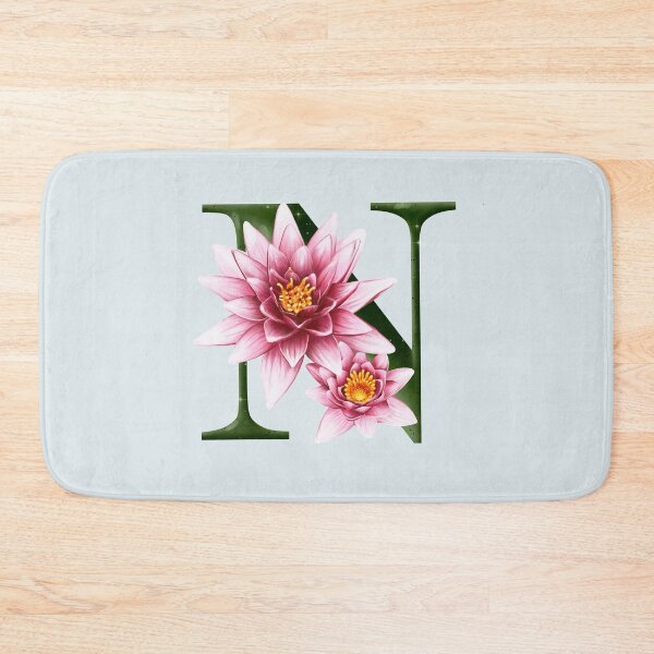 Item preview, The letter N. Nymphea. Flower alphabet. designed and sold by BananiLettering.