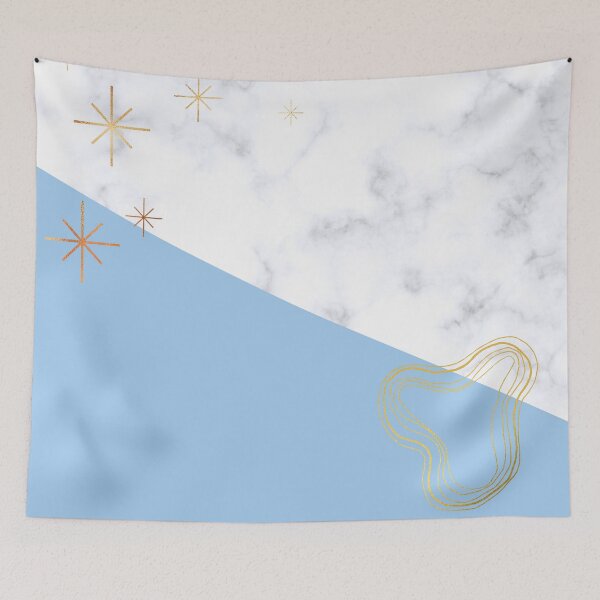 Item preview, Blue Marble Gold Star  designed and sold by samhithadesigns.