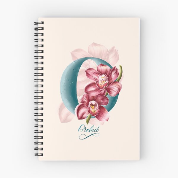 Item preview, The letter O. Orchid. Flower alphabet. designed and sold by BananiLettering.
