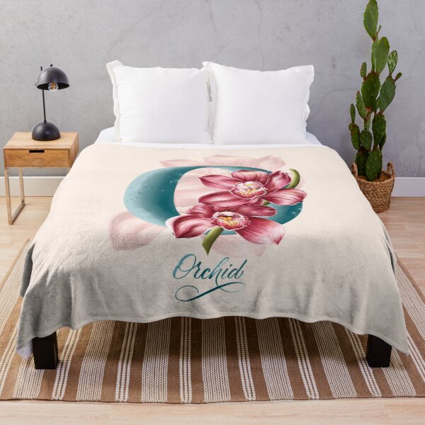 Item preview, The letter O. Orchid. Flower alphabet. designed and sold by BananiLettering.