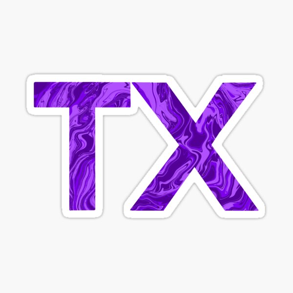 Purple Texas Sticker