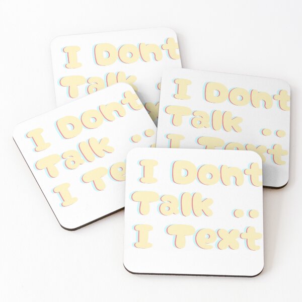 Item preview, I don't  talk I text sticker designed and sold by Kayia-Designs.