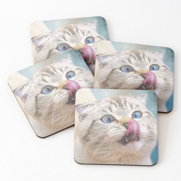 Item preview, Blue Eyed Scottish Fold Cat designed and sold by Elisabeth Lucas.