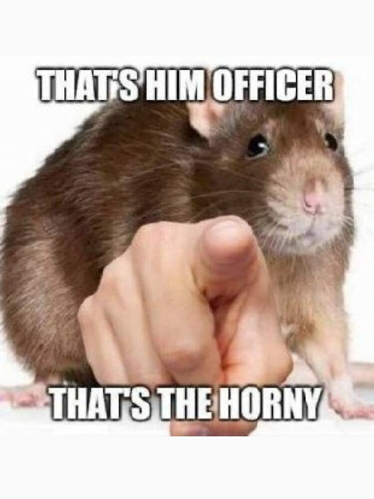 That S Him Officer Thats S The Horny Rat Meme T Shirt For Sale By Kiriare Redbubble