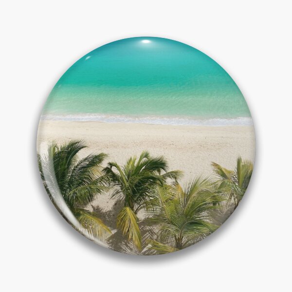 Item preview, Beautiful Beach With Palm Trees In Carribean designed and sold by Barolina.