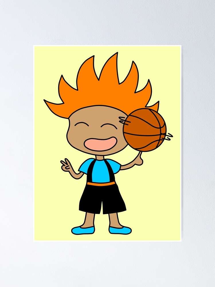 Basketball Spinn Poster - Rotierender Basketball 