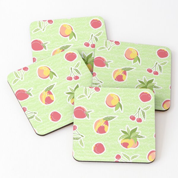 Item preview, Green Summer fruits, berries seamless pattern designed and sold by essskina.