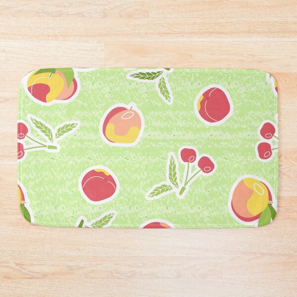 Item preview, Green Summer fruits, berries seamless pattern designed and sold by essskina.