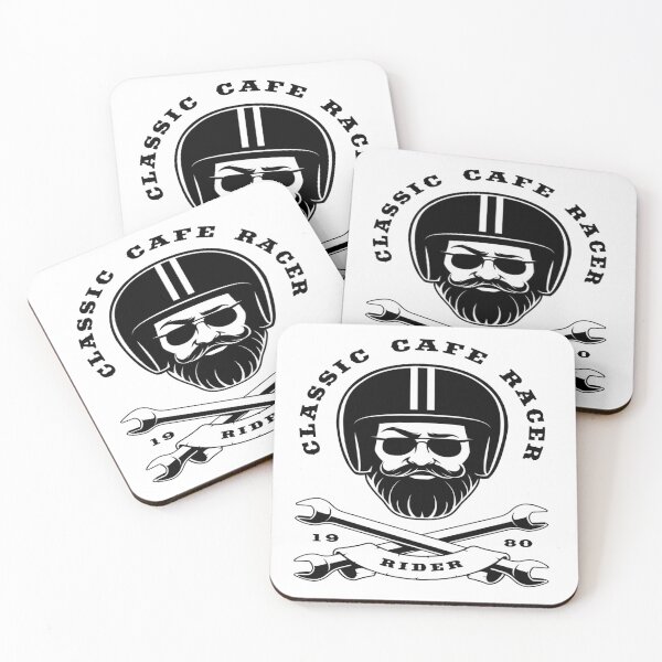 Item preview, cafe racer motorcycle helmet sticker designed and sold by hotifroti.